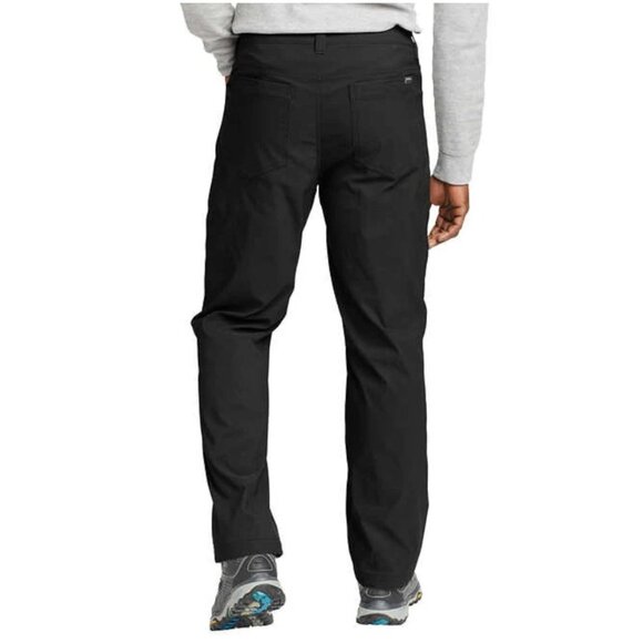 Eddie Bauer Fleece Lined Tech Pants Mens 34 x 34 Black Water Repellent Insulated - Picture 7 of 13